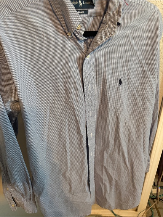 Ralph Lauren Other - Ralph Lauren Blue Tiny Check Button-Down Shirt